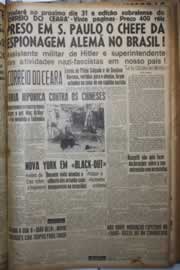 Página do jornal Correio do Ceará de março de 1942