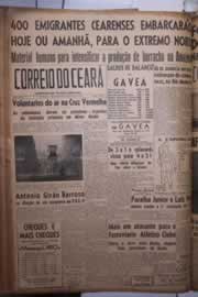 Página do jornal Correio do Ceará de abril de 1942