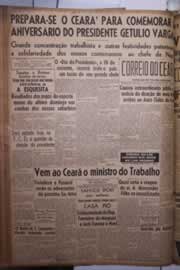 Página do jornal Correio do Ceará de abril de 1942