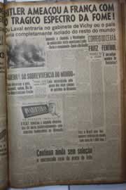 Página do jornal Correio do Ceará de abril de 1942