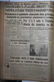 Página do jornal Correio do Ceará de maio de 1942