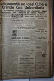 Página do jornal Correio do Ceará de maio de 1942