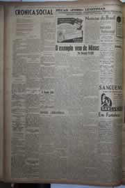 Página do jornal Correio do Ceará de junho de 1942