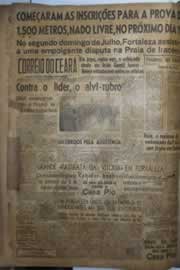 Página do jornal Correio do Ceará de junho de 1942