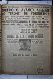 Página do jornal Correio do Ceará de julho de 1942