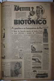 Página do jornal Correio do Ceará de julho de 1942
