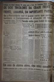 Página do jornal Correio do Ceará de julho de 1942