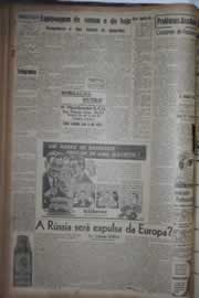 Página do jornal Correio do Ceará de agosto de 1942