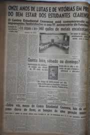 Página do jornal Correio do Ceará de agosto de 1942