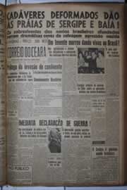 Página do jornal Correio do Ceará de agosto de 1942
