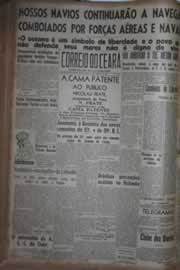 Página do jornal Correio do Ceará de agosto de 1942