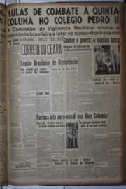 Página do jornal Correio do Ceará de agosto de 1942