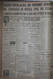 Página do jornal Correio do Ceará de setembro de 1942