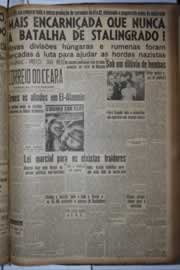 Página do jornal Correio do Ceará de setembro de 1942