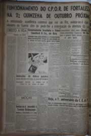 Página do jornal Correio do Ceará de setembro de 1942