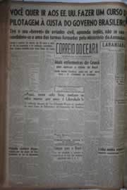 Página do jornal Correio do Ceará de outubro de 1942