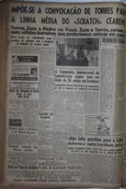 Página do jornal Correio do Ceará de outubro de 1942