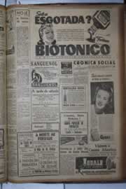 Página do jornal Correio do Ceará de outubro de 1942