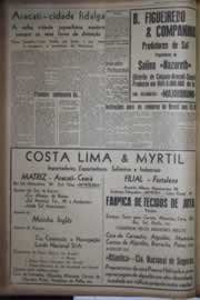 Página do jornal Correio do Ceará de outubro de 1942
