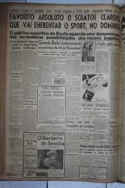 Página do jornal Correio do Ceará de novembro de 1942
