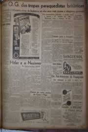 Página do jornal Correio do Ceará de dezembro de 1942