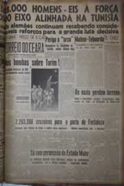 Página do jornal Correio do Ceará de dezembro de 1942