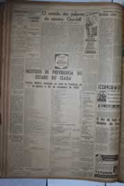 Página do jornal Correio do Ceará de dezembro de 1942