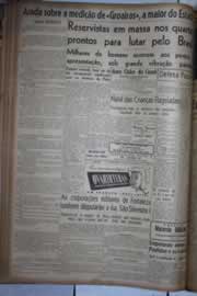 Página do jornal Correio do Ceará de dezembro de 1942