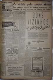 Página do jornal Correio do Ceará de dezembro de 1942