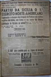 Página do jornal Correio do Ceará de setembro de 1943