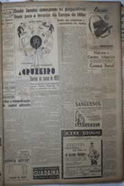 Página do jornal Correio do Ceará de setembro de 1943