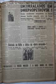Página do jornal Correio do Ceará de outubro de 1943