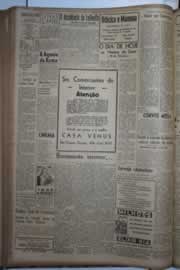 Página do jornal Correio do Ceará de outubro de 1943