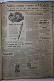 Página do jornal Correio do Ceará de outubro de 1943