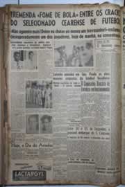 Página do jornal Correio do Ceará de outubro de 1943