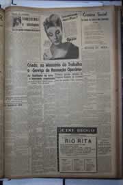 Página do jornal Correio do Ceará de dezembro de 1943