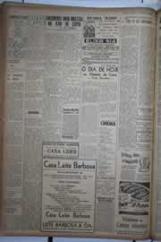 Página do jornal Correio do Ceará de dezembro de 1943