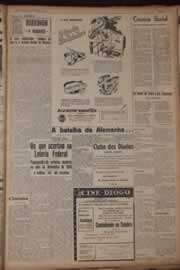 Página do jornal Correio do Ceará de janeiro de 1944