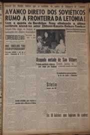 Página do jornal Correio do Ceará de janeiro de 1944