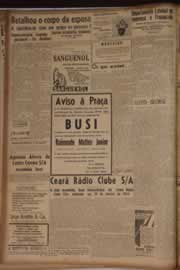 Página do jornal Correio do Ceará de fevereiro de 1944