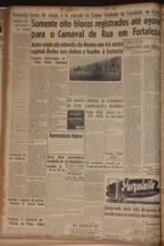 Página do jornal Correio do Ceará de fevereiro de 1944