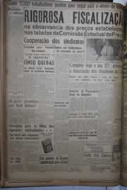 Página do jornal Correio do Ceará de julho de 1944