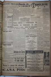 Página do jornal Correio do Ceará de agosto de 1944
