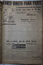 Página do jornal Correio do Ceará de agosto de 1944
