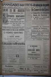 Página do jornal Correio do Ceará de agosto de 1944