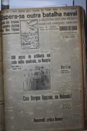 Página do jornal Correio do Ceará de outubro de 1944