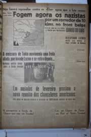Página do jornal Correio do Ceará de janeiro de 1945