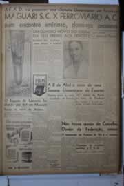 Página do jornal Correio do Ceará de janeiro de 1945