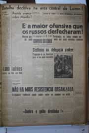 Página do jornal Correio do Ceará de janeiro de 1945