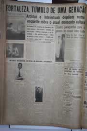 Página do jornal Correio do Ceará de janeiro de 1945